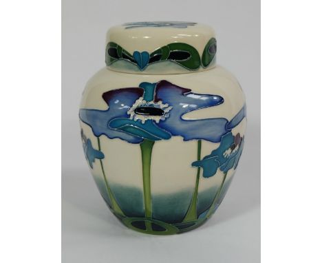 Moorcroft Blue Heaven Ginger Jar 15cm height