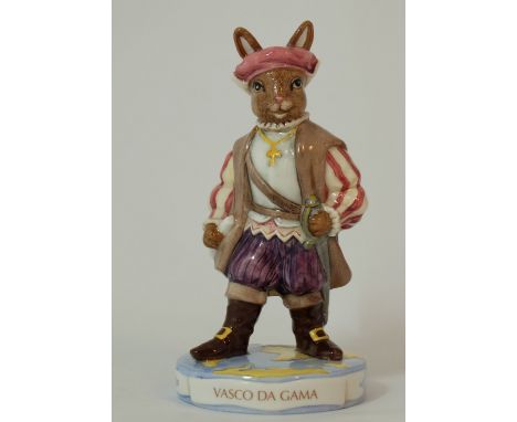 Royal Doulton Bunnykins figure Vasco Da Gama DB413, UK limited edition Explorers series, boxed