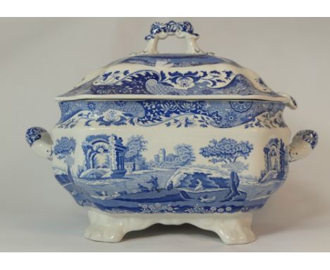Spode Italian Very Large Tureen with Cover and Ladle height 26cm
