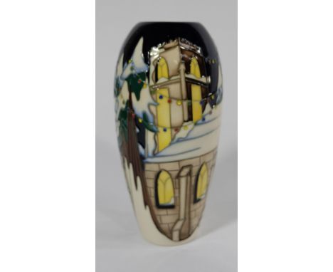 Moorcroft Christmas Welcome vase limited edition 18.5cm height