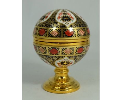 Royal Crown Derby Imari Millennium Globe Barometer , limited edition for Sinclairs, boxed with certificate