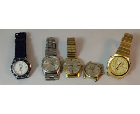 A collection of vintage wristwatches to include Mudu, Sekonda, Accurist, Rotary and Lacoste  (5)