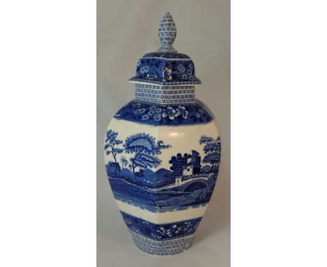 Spode Tower Very Large Temple Jar and Cover height 40cm