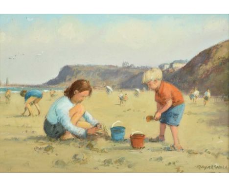 Richard Marshall (1944-2006)  “Sandsend” Signed, oil on board, 20.5cm by 30cmExhibited: TB and R Jordan "A Century of Working