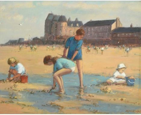 Richard Marshall (1944-2006) “Scarborough Beach”Signed, oil on board,26.5cm by 33cmExhibited: TB and R Jordan "A Century of W