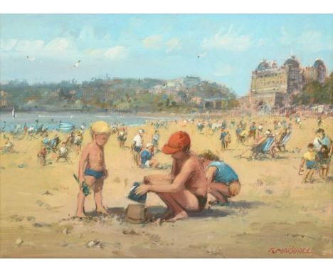 Richard Marshall (1944-2006) “Scarborough” Signed, oil on board, 23.5cm by 32cmExhibited: TB and R Jordan "A Century of Worki