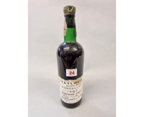 A 75cl bottle of Taylors Quinta de Vargellas 1967 vintage port.