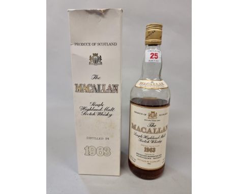A 26 2/3 fl.oz. bottle of The Macallan 'Special Selection' 1963 vintage whisky, (low level), in oc.Condition: Seal intact. Le