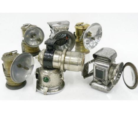A P&amp;H DICTATOR 22 NICKEL PLATED BRASS CYCLE LAMP, A NICKEL PLATED BRASS CYCLE LAMP BY H. MILLER AND CO LIMITED BIRMINGHAM