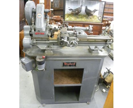 A MYFORD LATHE, ANOTHER BENCH TOP LATHE AND A LARGE QUANTITY OF ATTACHMENTS AND ACCESSORIES, ETC