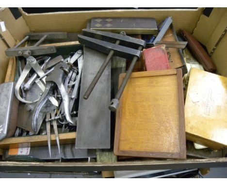 PRECISION TOOLS AND INSTRUMENTS, INCLUDING GAUGES, ETC, SOME CASED 