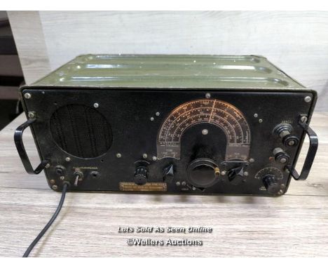 *WW2 BRITISH MILITARY RADIO COMMUNICATION RECEIVER, PYE  A. 27718 P.C.R