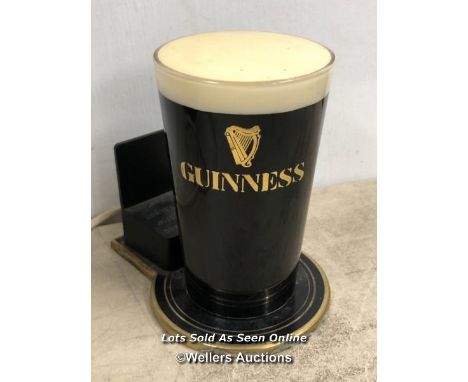 GUINNESS BAR LIGHT, NEEDS REWIRING