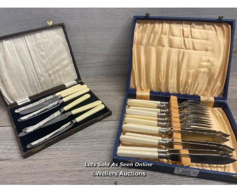 *VINTAGE EPNS FISH CUTLERY AND KNIVES 