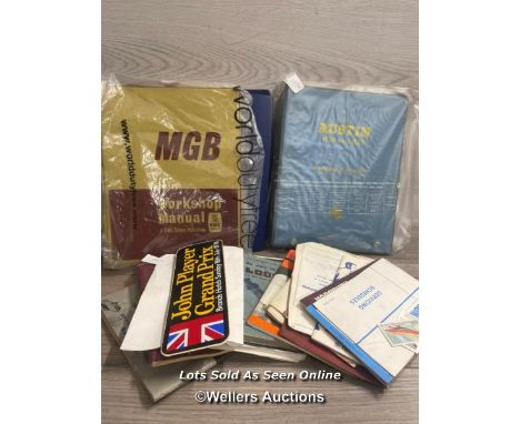 JOB LOT OF VINTAGE AUTOMOTIVE MANUALS AND HANDBOOKS