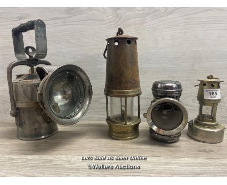 *FIVE ASSORTED VINTAGE LAMPS 