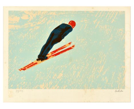 Original vintage spots poster for the XIII Olympic Winter Games Lake Placid 1980 held in New York USA from 13-24 February fea