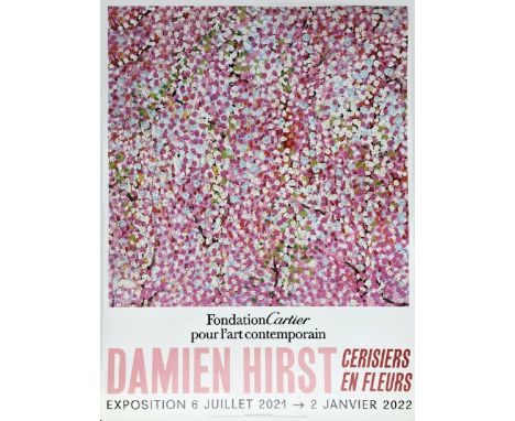 Damien HIRST (Né en 1965), D’Après.Cherry BlossomsAffiche offset originale en couleurs sur papier Fine Art Pour La Fondation 