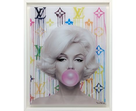 BRAIN ROY (MR&amp;ROY, Né en 1980)Marylin Louis VuittonPanneau de signalisation, Finition verre acrylique print, numéroté sur