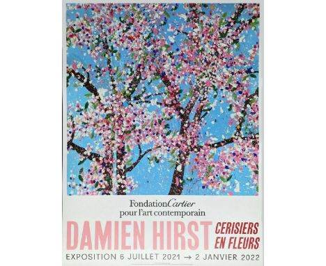 Damien HIRST (Né en 1965), D’Après.Cherry BlossomsAffiche offset originale en couleurs sur papier Fine Art Pour La Fondation 