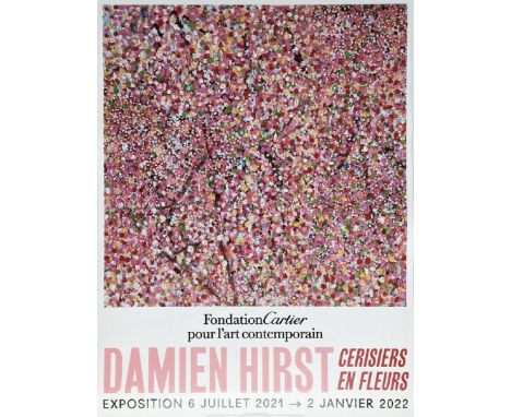 Damien HIRST (Né en 1965), D’Après.Cherry BlossomsAffiche offset originale en couleurs sur papier Fine Art Pour La Fondation 
