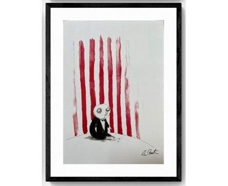 Tim BURTON (Né en 1958)Sans titreSérigraphie en couleur sur papier d'art 300 g/m² , signé Edition officielle de Tim Burton. E