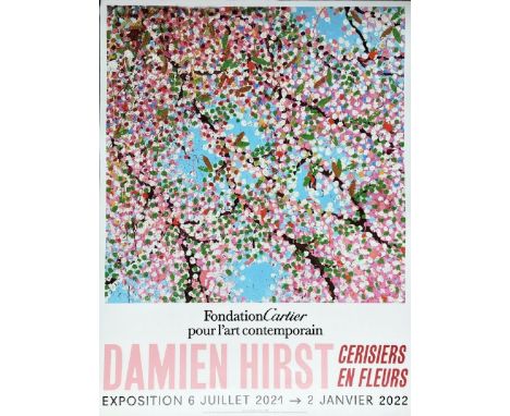 Damien HIRST (Né en 1965), D’Après.Cherry BlossomsAffiche offset originale en couleurs sur papier Fine Art Pour La Fondation 