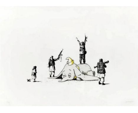 BANKSY (Né en 1974)DumboSérigraphie sur papier Fine Art Paper 300 gsmEdition limitée à 25 exemplaires. Numérotée et signée da
