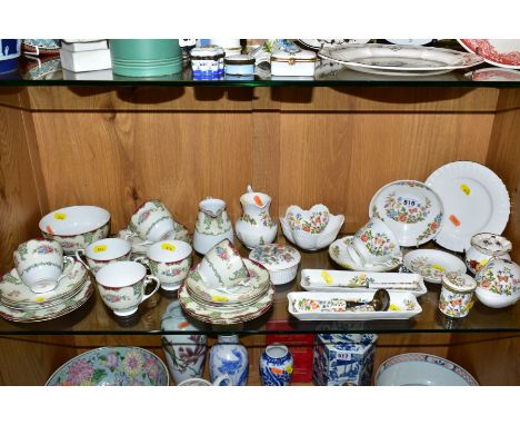 VARIOUS AYNSLEY 'COTTAGE GARDEN' TRINKETS, together with a 'Kutani Crane' trinket, a Noritake teaset (sd) (20)