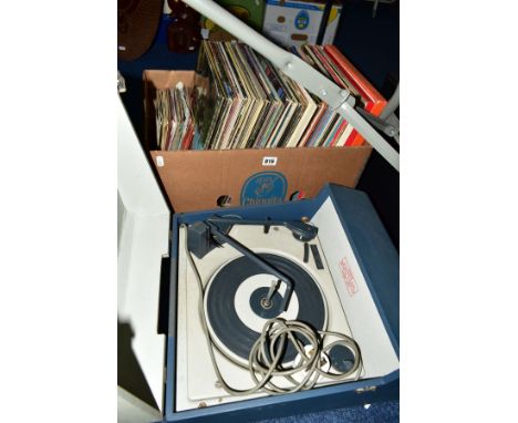 A BOX OF OVER SEVENTY LP'S, THREE BOX SETS AND FORTY 7'' SINGLES, including The Beatles, Abba, Slade, Elton John etc, togethe