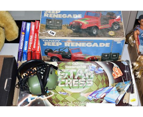 A BOXED TANDY RADIO CONTROL JEEP RENEGADE, No.60-3089, not tested, playworn condition, missing roll cage but otherwise appear