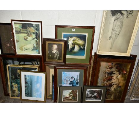 PICTURES AND PRINTS etc, to include a limited edition print by Frank Wootton 'Silver Fire', Thai relief pictures of horses an