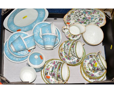 AYNSLEY TEA SERVICE (one cup cracked) with tea service, made for W Barker &amp; Co Ltd, Oxford