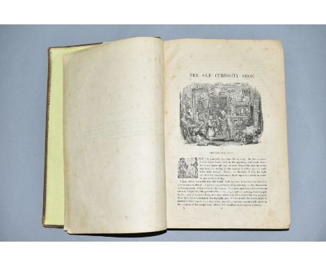 DICKENS, CHARLES, The Old Curiosity Shop, a tale by Charles Dickens, with illustrations by George Cattermole and Habot K Brow