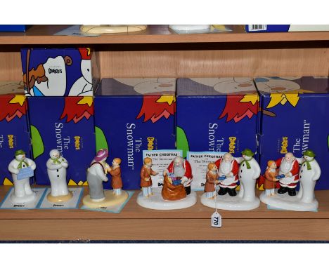 SIX BOXED COALPORT LIMITED/SPECIAL EDITION THE SNOWMAN CHARACTER FIGURES, two 'The Snowman and Father Christmas The Special G