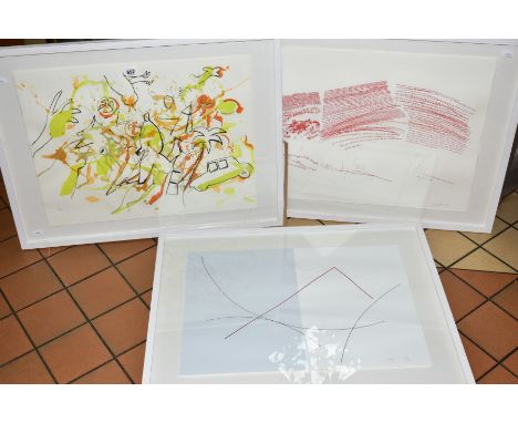 JEAN-PIERRE VIOT (FRENCH 1937), a Limited Edition abstract study, 121/150, signed and dated (20)07 bottom right, framed, toge