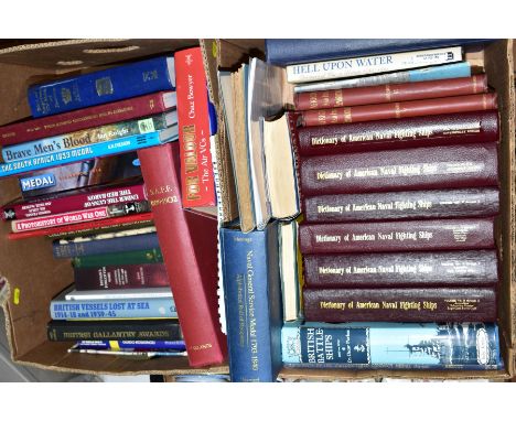 TWO BOXES OF MILITARY BOOKS, including Housley 'A History of The 1st/5th Territorial Battalian', The Sherwood Foresters 1939-