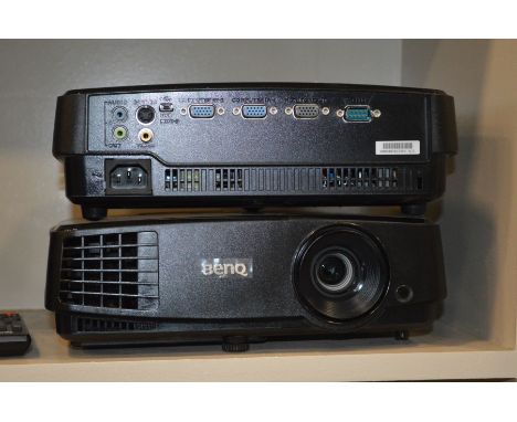 TWO BENQ DLP PROJECTOR with 2 VGA, USB and S video inputs (two remotes)