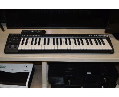 TWO M-AUDIO KEYSTATION MIDI KEYBOARDS (2)