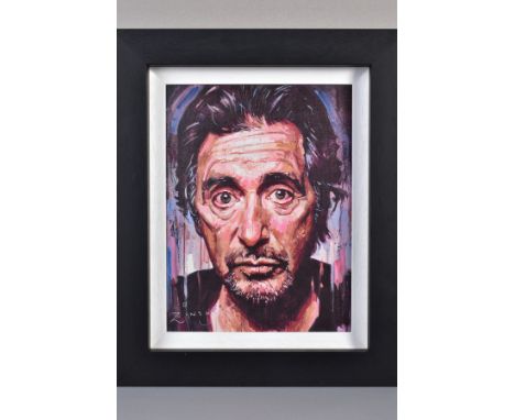 ZINSKY (BRITISH CONTEMPORARY) 'AL PACINO II', a limited edition print of the movie star 4/25, signed lower left, framed, appr