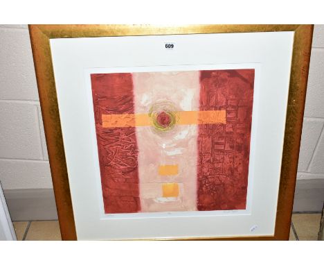 MARK SPAIN (BRITISH CONTEMPORARY) 'VORTEX' an abstract study limited edition print 5/50, signed to lower margin, mounted, fra