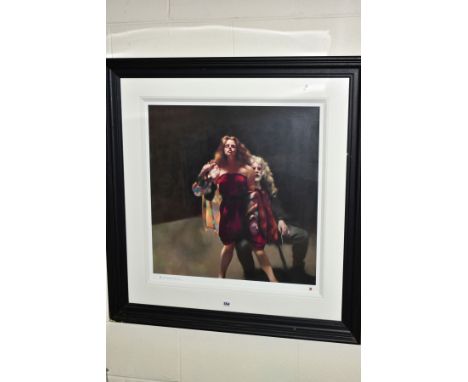 ROBERT LENKIEWICZ (BRITISH 1941-2002), 'The Painter with Jane Pecorini, St Anthonys Theme', a Limited Edition print with facs