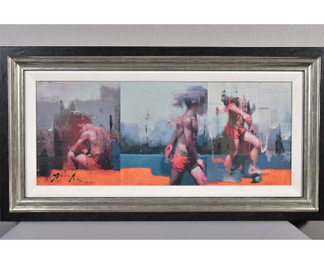 CHRISTIAN HOOK (BRITISH 1971) 'NINO DE RONDA', a limited edition print of a young boy 23/195, signed bottom left, with certif
