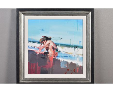 CHRISTIAN HOOK (BRITISH 1971) 'LA CALETA', a limited edition print on board of a small child 40/195, signed bottom right, wit