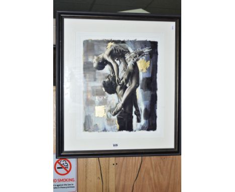 ROB HEFFERAN (BRITISH 1968) 'LIFT MY HEART' a limited edition print of ballet dancers 320/500, signed lower left, with certif
