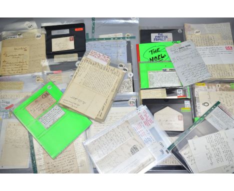 EPHEMERA, a superbly presented Social &amp; Postal History Archive consisting of Letters and Envelopes dating from 1861 to 18