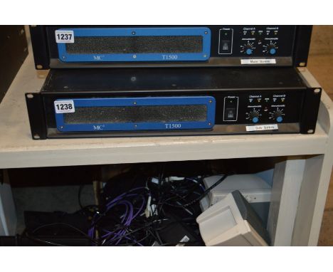 A MC2 T1500 POWER AMPLIFIER 1025 watts per channel @ 4 ohms