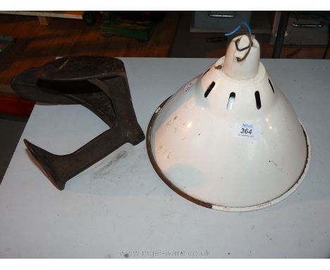 An enamel heat-lamp and cobblers last.