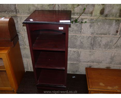 Modern two shelf cupboard a/f. 38" high x 17" wide x 16" deep.