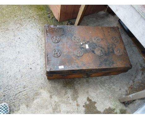 A metal trunk